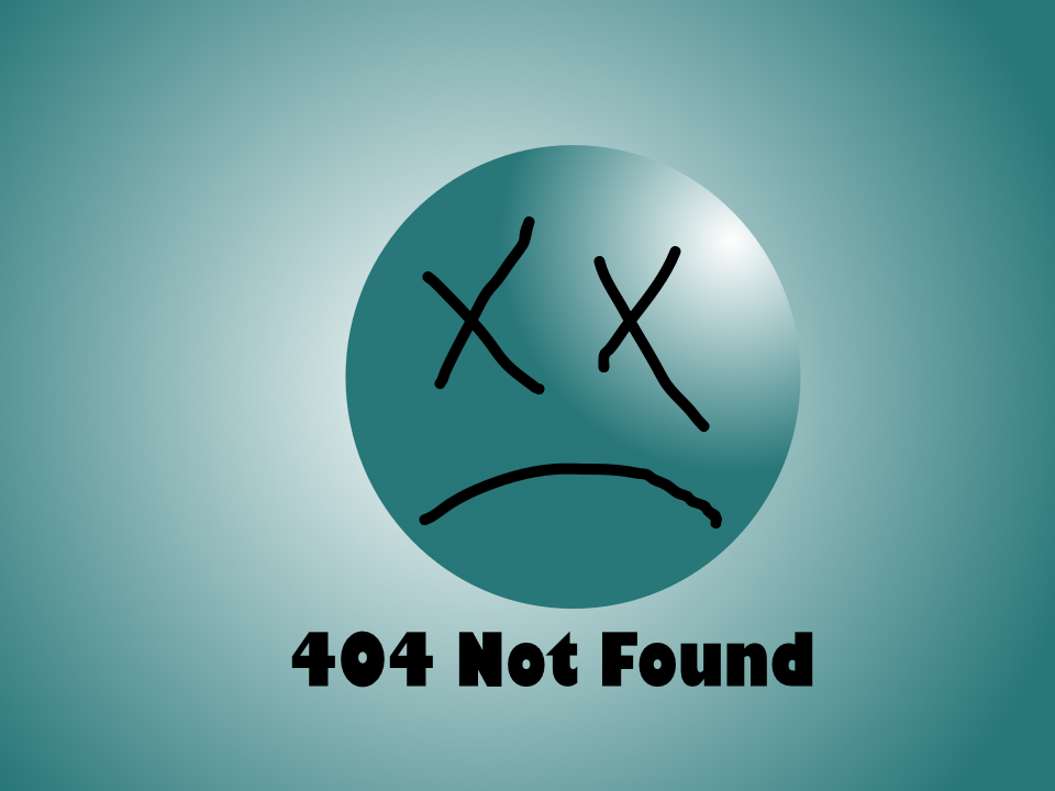 404 Error - Page Not Found